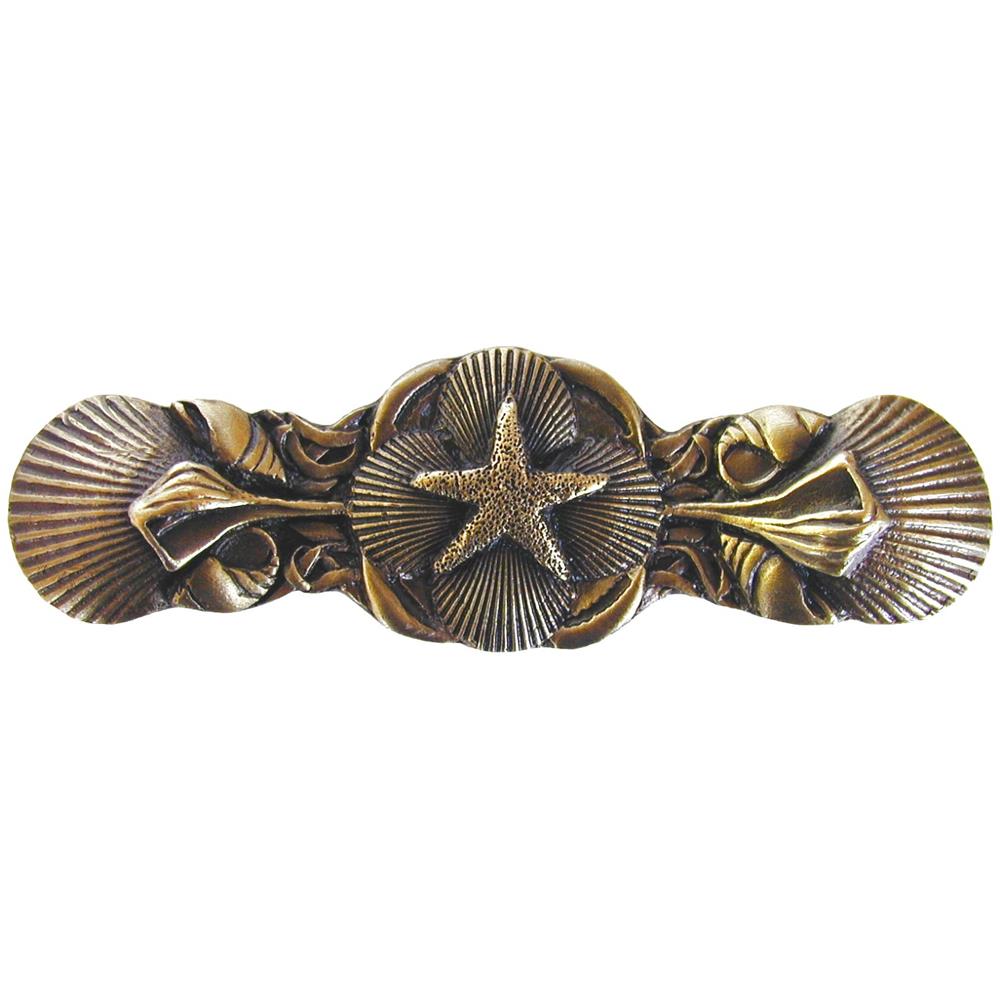 Notting Hill NHP-634-AB Seaside Collage Pull Antique Brass